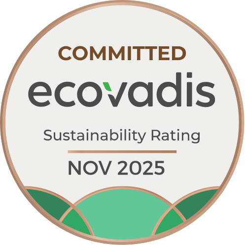 Badge EcoVadis Committed, Sustainability Rating, novembre 2025